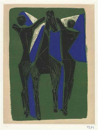 MARINO MARINI Two color aquatints with etching.